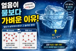 얼음이 물보다 가벼운 이유
